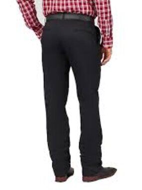 Wrangler Timber Creek Pleated Ultimate Khaki Pants With Stain Blocker in Black N